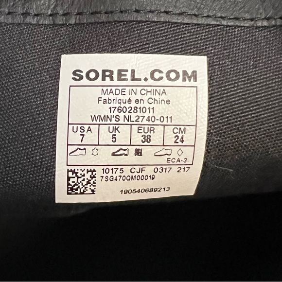 Sorel Women’s Emelie Tall Boots Black Waterproof - Picture 11 of 12